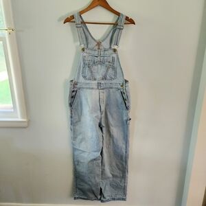 Vintage Piece By Peace Light Wash Denim Overalls